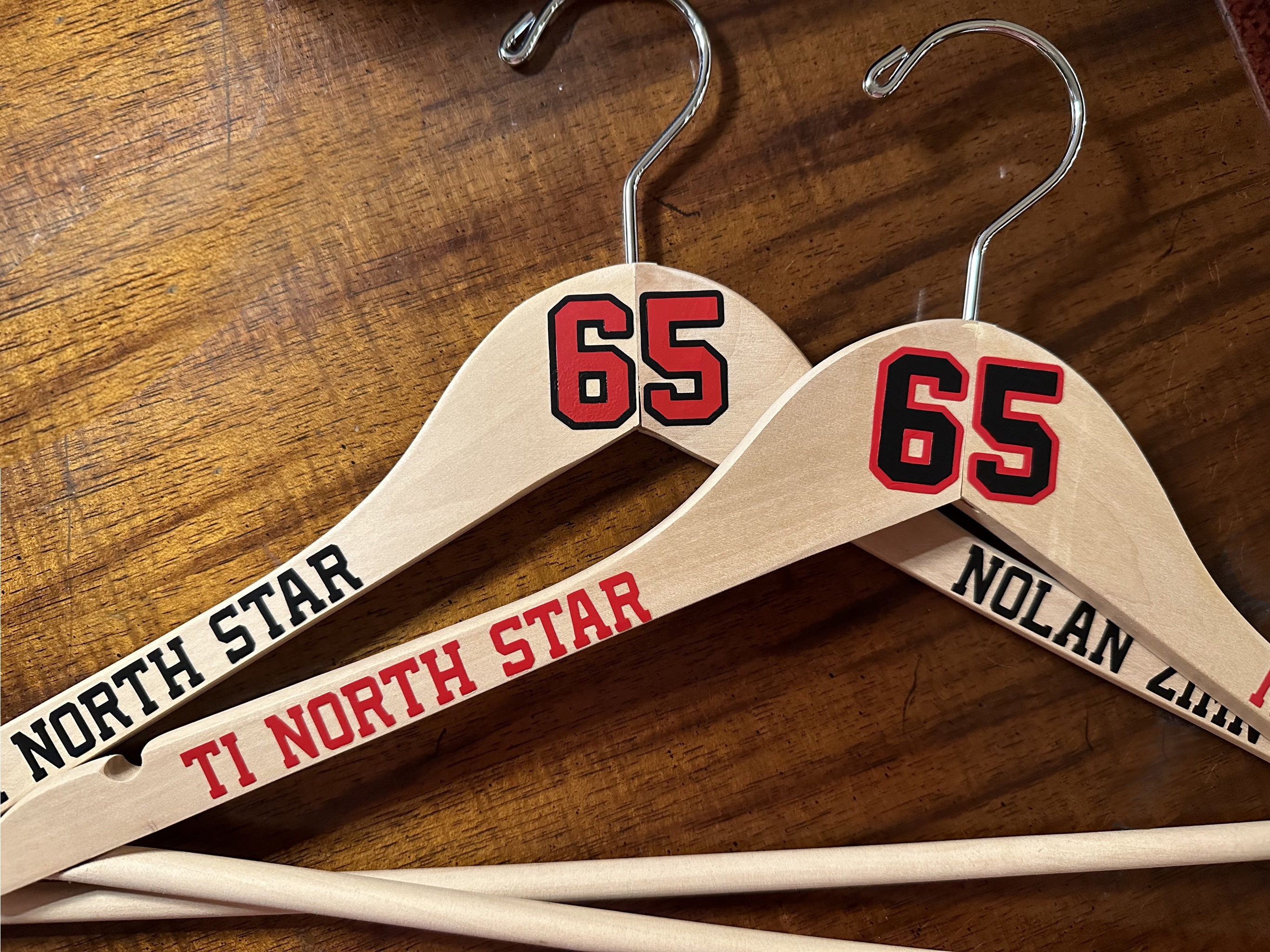 Hockey Jersey Hangers. Personalized Hangers With Your Name, Number and