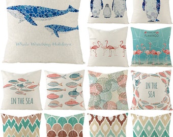 Ocean Wave Pillow Etsy