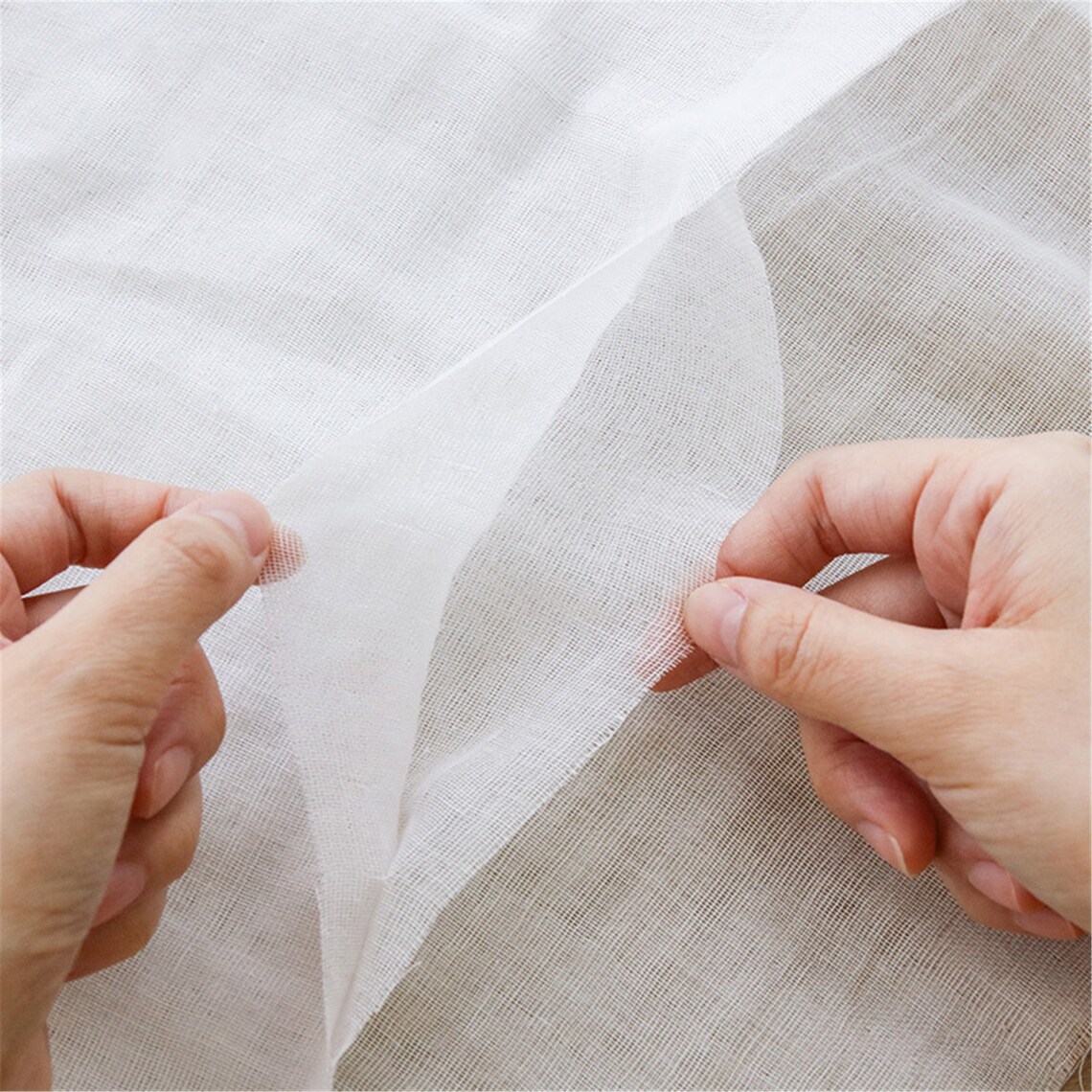 W300350 Pure Cotton DoubleLayer Gauze Fabric Solid Color Baby Etsy