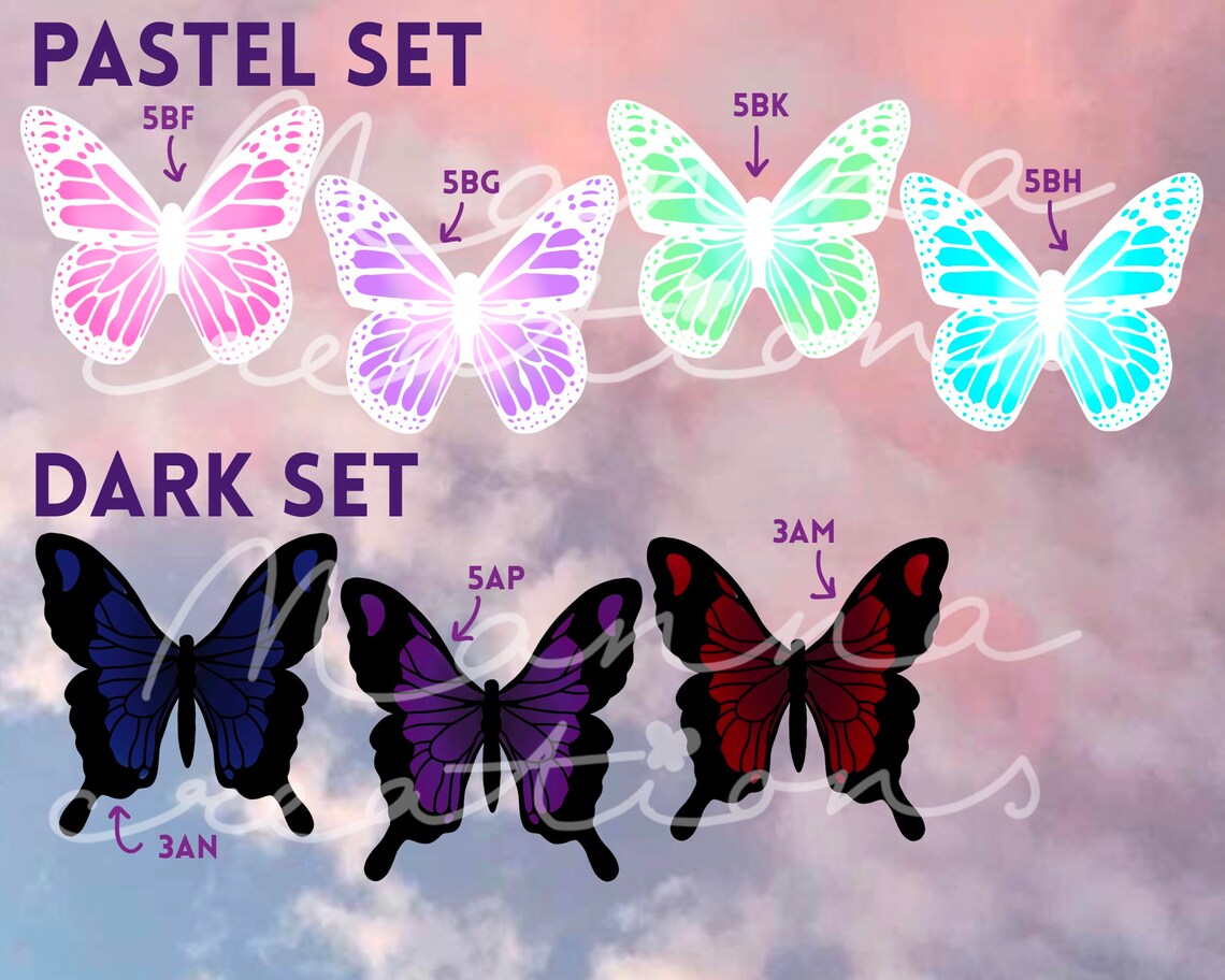 Custom Aesthetic Hanging Butterflies Aesthetic Teen Vsco Etsy