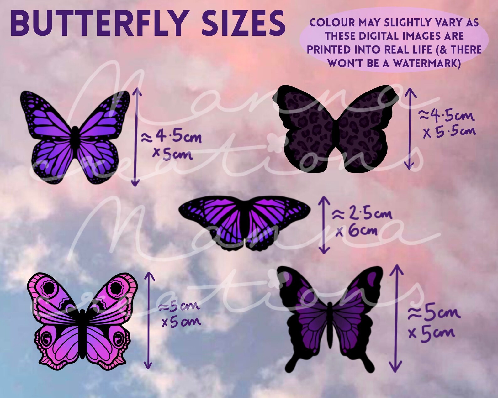 Custom Aesthetic Hanging Butterflies Aesthetic Teen Vsco Etsy