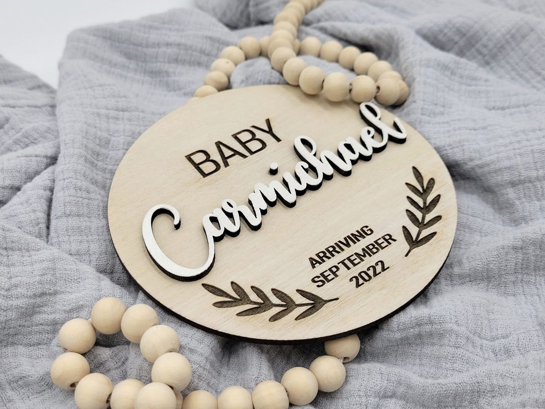 Pregnancy Baby Announcement Disc Photo Prop Etsy