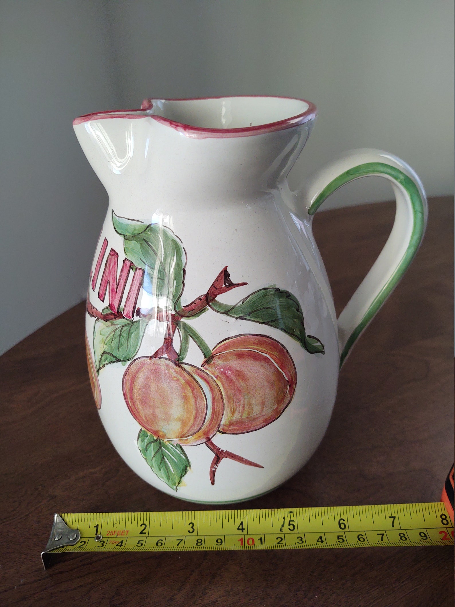 Bellini Ceramic Water Pitcher Etsy