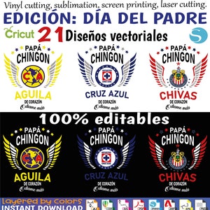 Father's Day Football SVG 21 Mexican Soccer Teams - Stars Updated. Father's Day SVG Father's Day Bundle - Father's Day Vector - Cut & Print