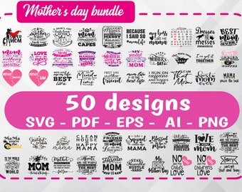 Mother's day svg - Mother's day Bundle #8 Mother's day pack - Mother's day mega pack - Mother's day cut file - Día de las madres vector