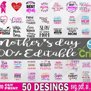 Mother's day svg - Mother's day Bundle #5 Mother's day pack - Mother's day mega pack - Mother's day cut file - Día de las madres vector