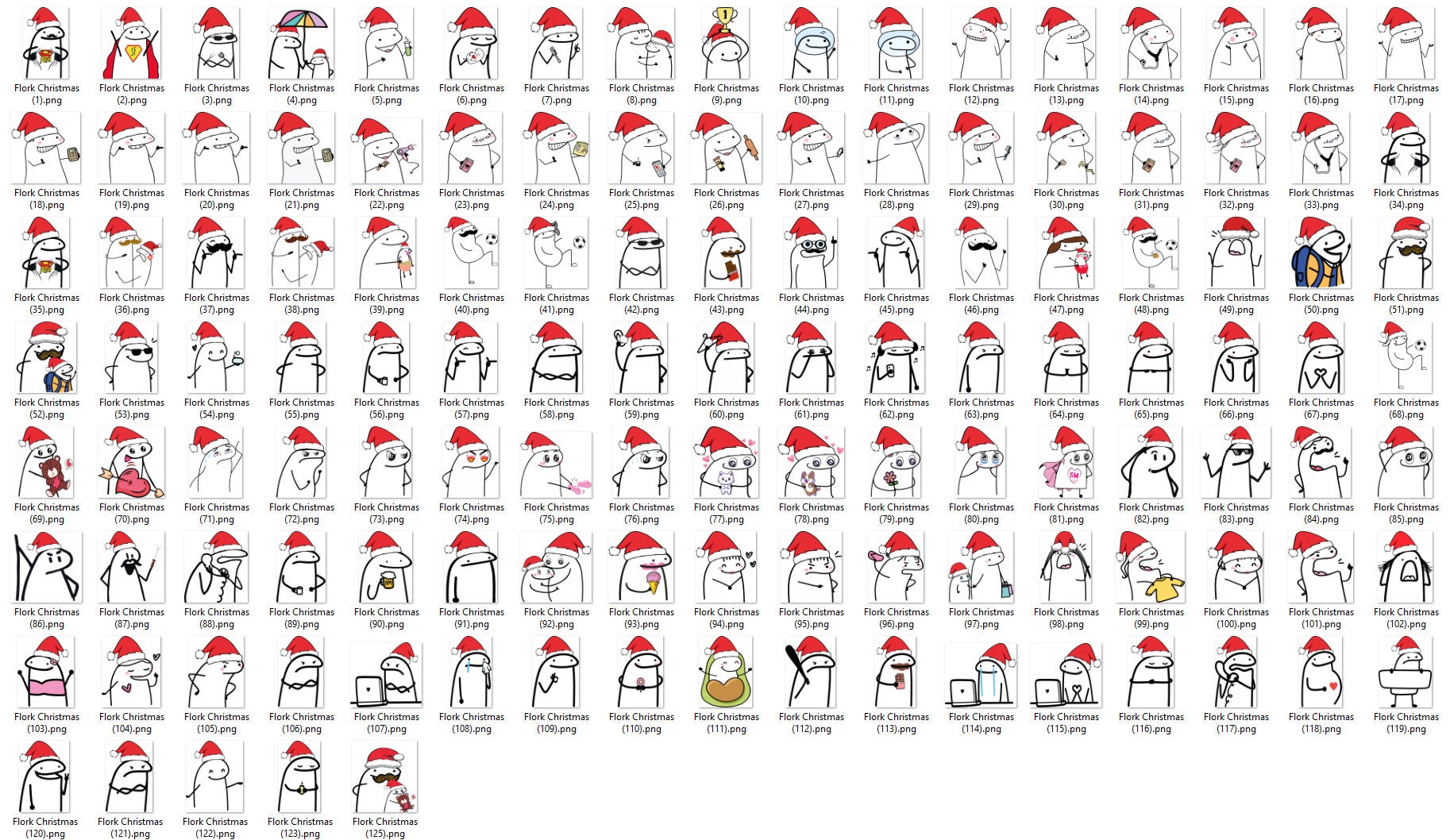 Flork Meme Christmas Vector Ilustration Holiday Stock Vector (Royalty Free)  2175960549