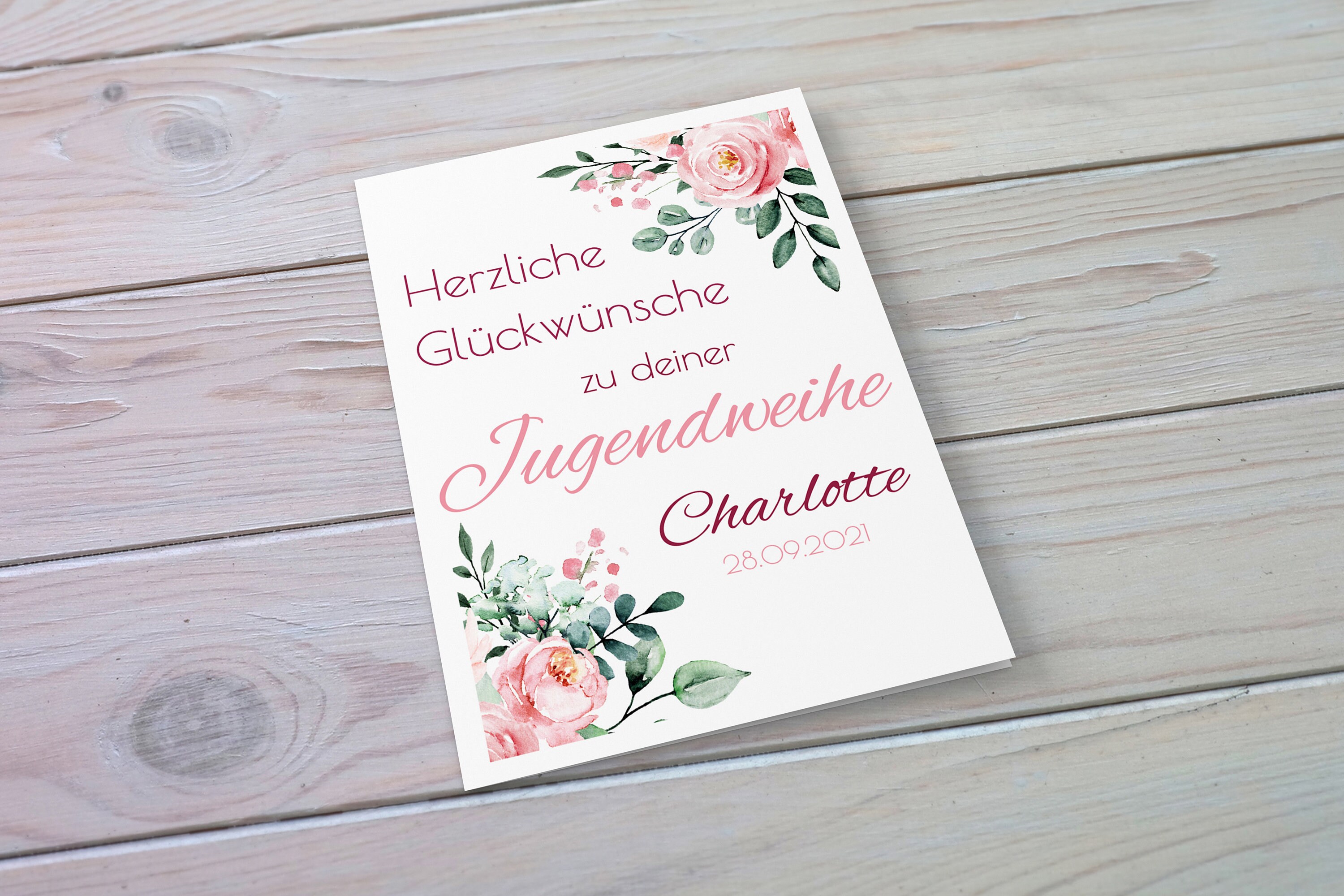 Was Schreibt Man In Eine Jugendweihekarte www.etsy.com