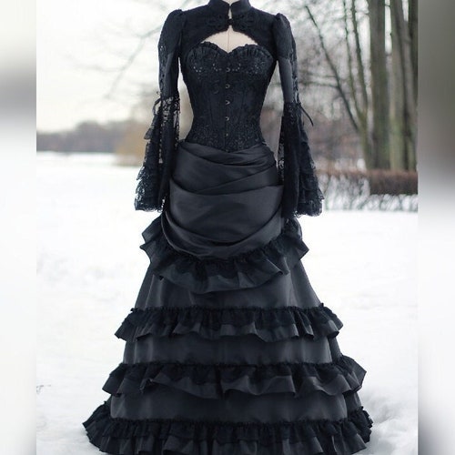Victorian Bustle Dress Steampunk Dress Gothic Dress Bustle | Etsy