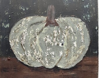 Pumpkin Painting Canvas Original Art - Etsy