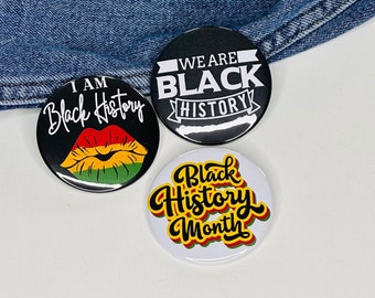 mois de l'histoire des Noirs badge de Zazzle.be Liste d'envies Vous avez des idées ? Lot de broches I AM BHM de 2,25 po.