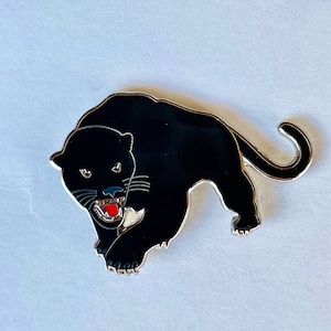Black Panther Hard Enamel Pin 1.5” Lapel Pin | Black Large Cat Pin for Denim Jackets, Backpack