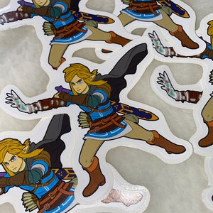 Link sticker - Link the Swordsman - Legend of Zelda sticker - Tears of the Kingdom - TOTK - vinyl sticker - decal