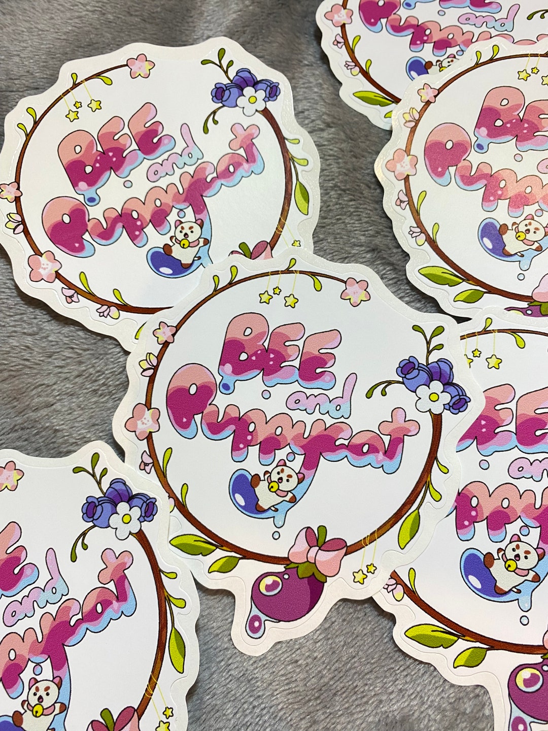Bee and Puppycat Title Sticker - Vinyl Sticker - Puppycat - Netflix ...