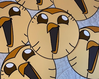 Hooty Window Cling - Large Vinyl Cling - Vinyl Sticker - the Owl