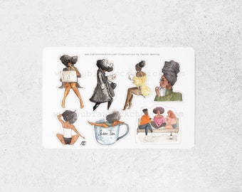 Take a Break-Black Girl Stickers|Planner Stickers|Black Girl planner Stickers|