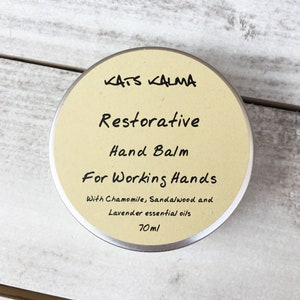 Healing Hand Balm, Natural Restoring Balm for Eczema, Dermatitis, Psoriasis and Sore Skin, Cream for Working Hands, Natural Healing Balm image 1