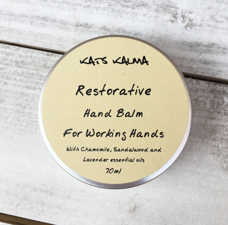 Healing Hand Balm, Natural Restoring Balm for Eczema, Dermatitis, Psoriasis and Sore Skin, Cream for Working Hands, Natural Healing Balm image 1