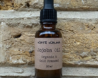 Jojoba Facial Oil, Cold Pressed Organic Facial Oil, Facial Oil for All Skin, Natural Balancing Face Oil, Face, Neck and Chest Oil