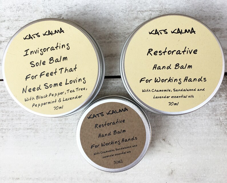 Healing Hand Balm, Natural Restoring Balm for Eczema, Dermatitis, Psoriasis and Sore Skin, Cream for Working Hands, Natural Healing Balm image 4