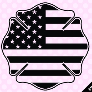 SVG & PNG - Malteserkreuz mit US Flagge