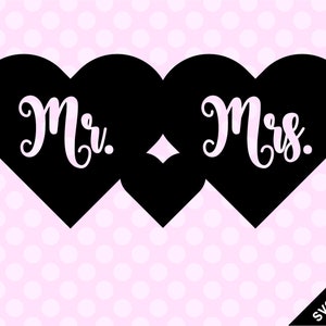 SVG & PNG - Mr. and Mrs.