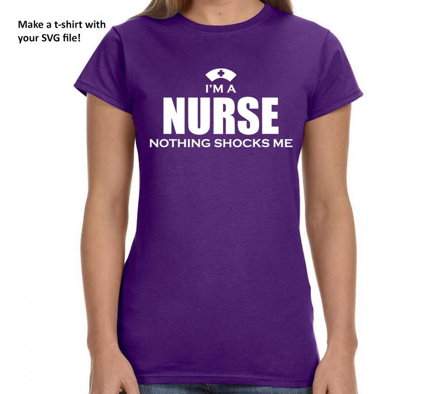 SVG I'm a nurse nothing shocks me | Etsy