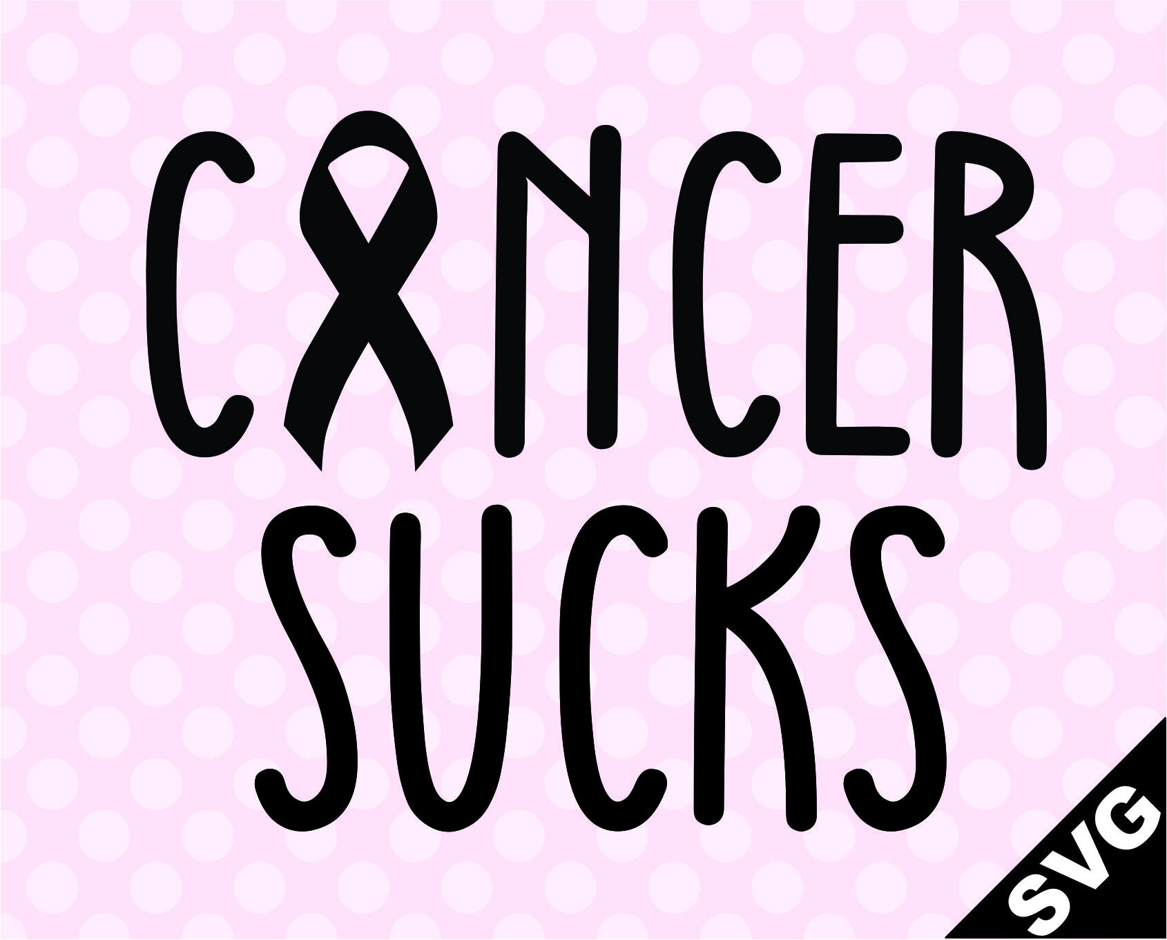SVG Cancer Sucks - Etsy