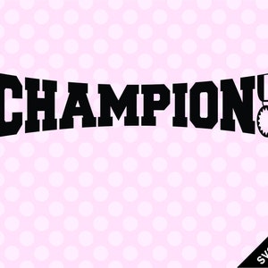 SVG & PNG - Champion