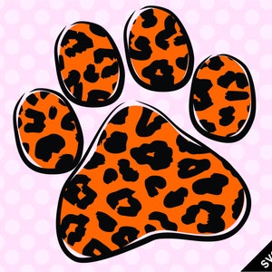 SVG & PNG - Leopard Paw