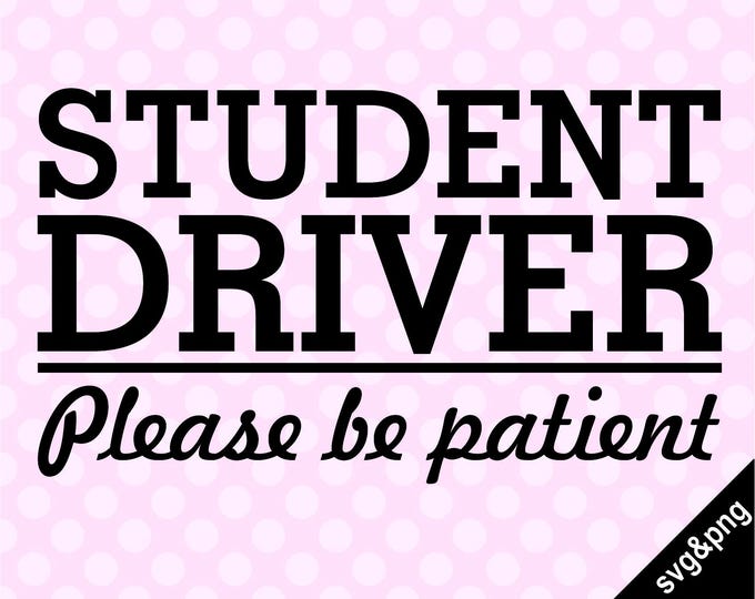 Student Driver SVG File - Student Driver DXF File - Student Driver ...