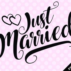 SVG & PNG - Frisch geheiratet
