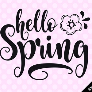 SVG & PNG - Hello Spring
