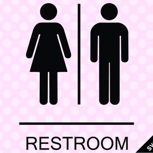 SVG & PNG - Restroom