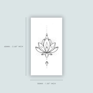 Lotus Dots (set of 2) | tattoo lasts 1-2 weeks | semi-permanent | temporarytattoo