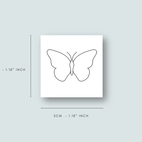 Butterfly (set of 2) | tattoo lasts 1-2 weeks | semi-permanent | temporarytattoo