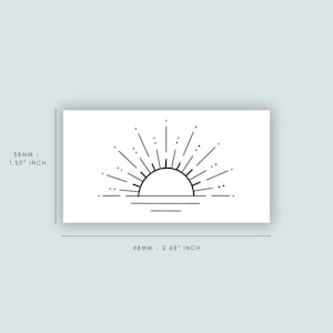 Sunset Stripes (set of 2) | tattoo lasts 1-2 weeks | semi permanent | temporary tattoo