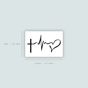Love Hope Faith (2er-Set) | Tattoo hält 1-2 Wochen | semipermanent | abwaschbares Tattoo
