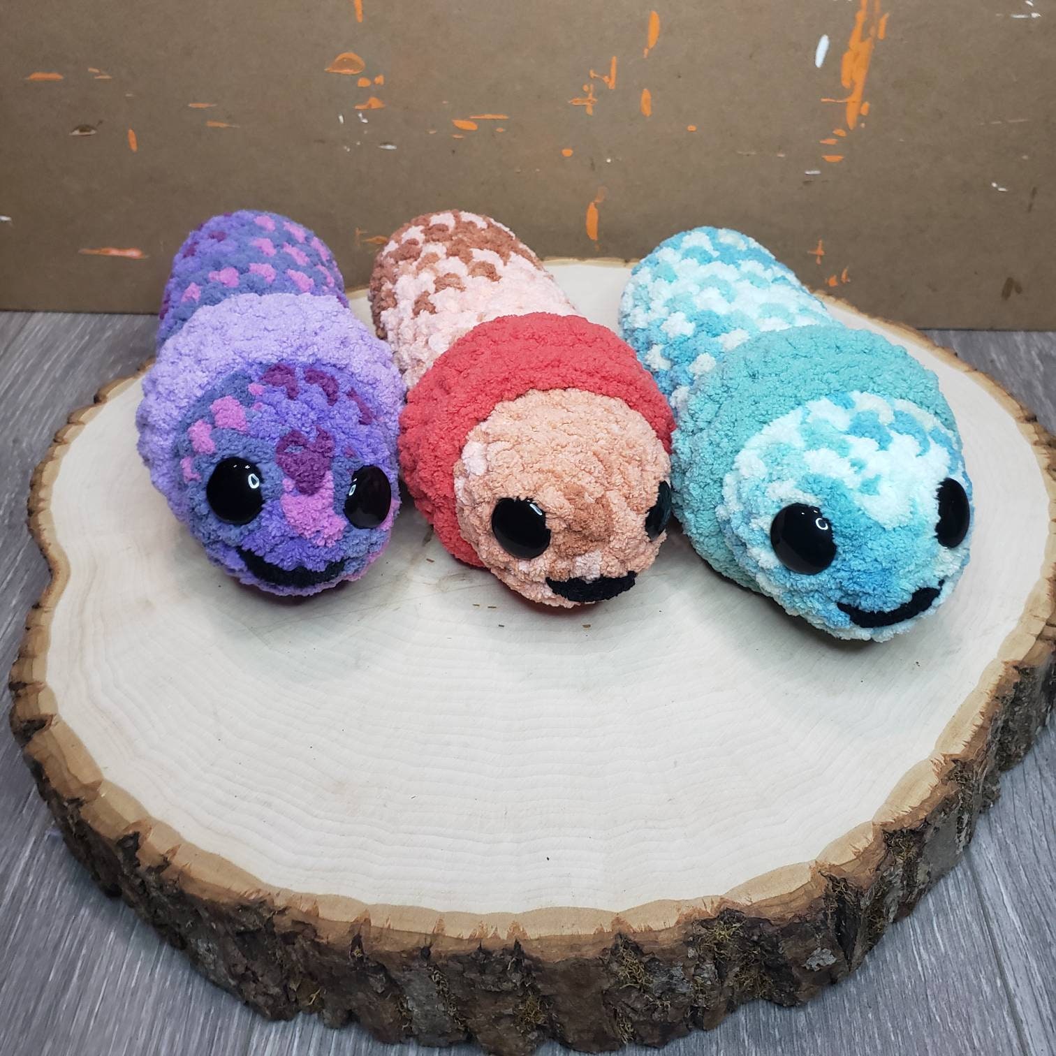 slimy the worm plush