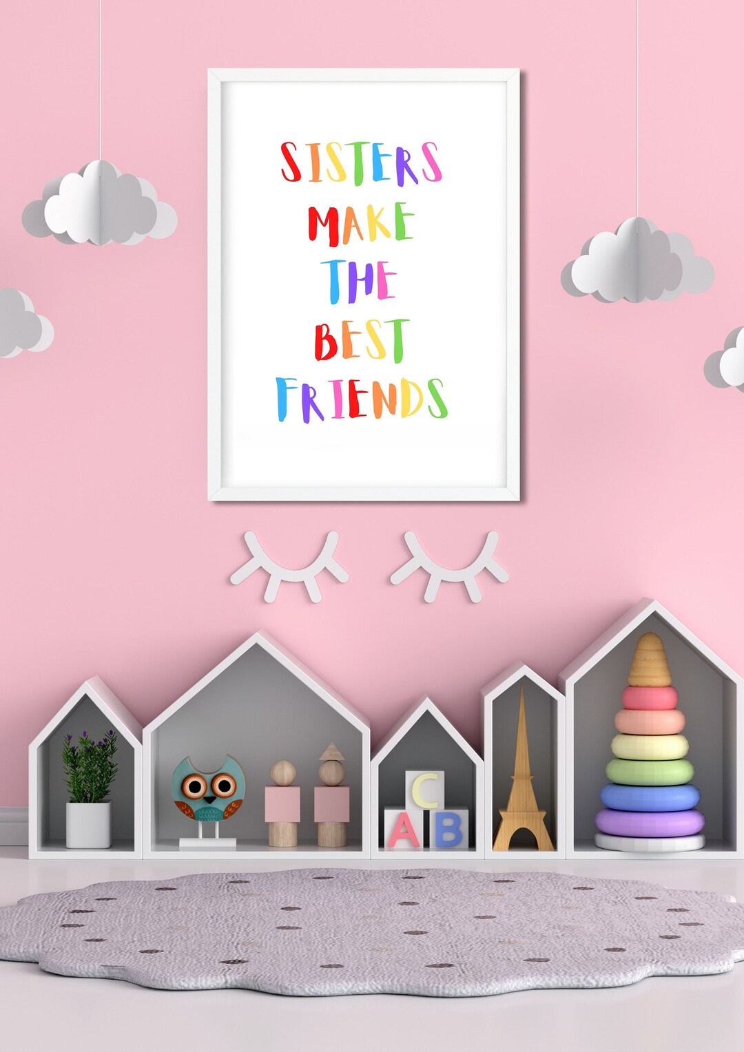 Sister Print Brother Print Brother and Sister Name Posters Girls and