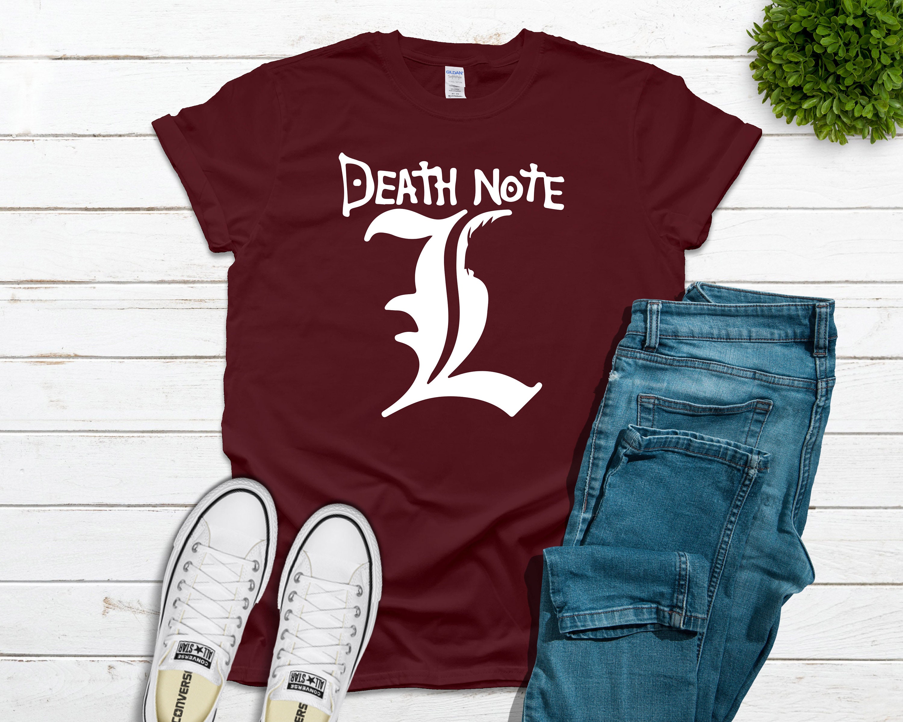 Death Note Shirt Death Note Shirts Death Note Gift Death Etsy