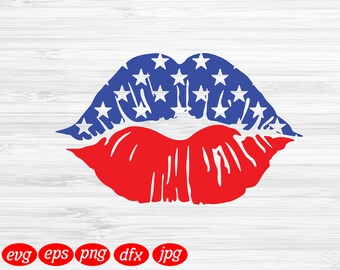 Free Free American Flag Lips Svg Free 626 SVG PNG EPS DXF File
