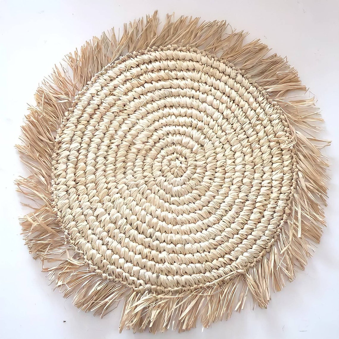 Natural boho placemats Seagrass placemats Handwoven Etsy