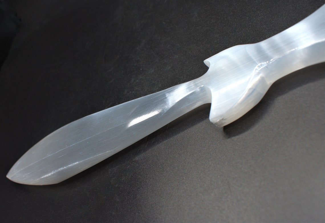 Selenite Sword 30cm/12 Selenite Dagger Selenite | Etsy