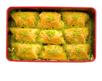 Baklava Ramadan Eid Gift - Handmade Turkish Baklava Dessert Sweet Gift Box - Vegeterian Sobiyet Handmade Baklava Eid Gift, Gift for Her, Him