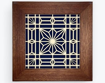 Norwegian Christmas - Kumiko Wall Art - Etsy