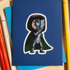 Infamous Iron Man (iDoom) - Matte Vinyl Sticker