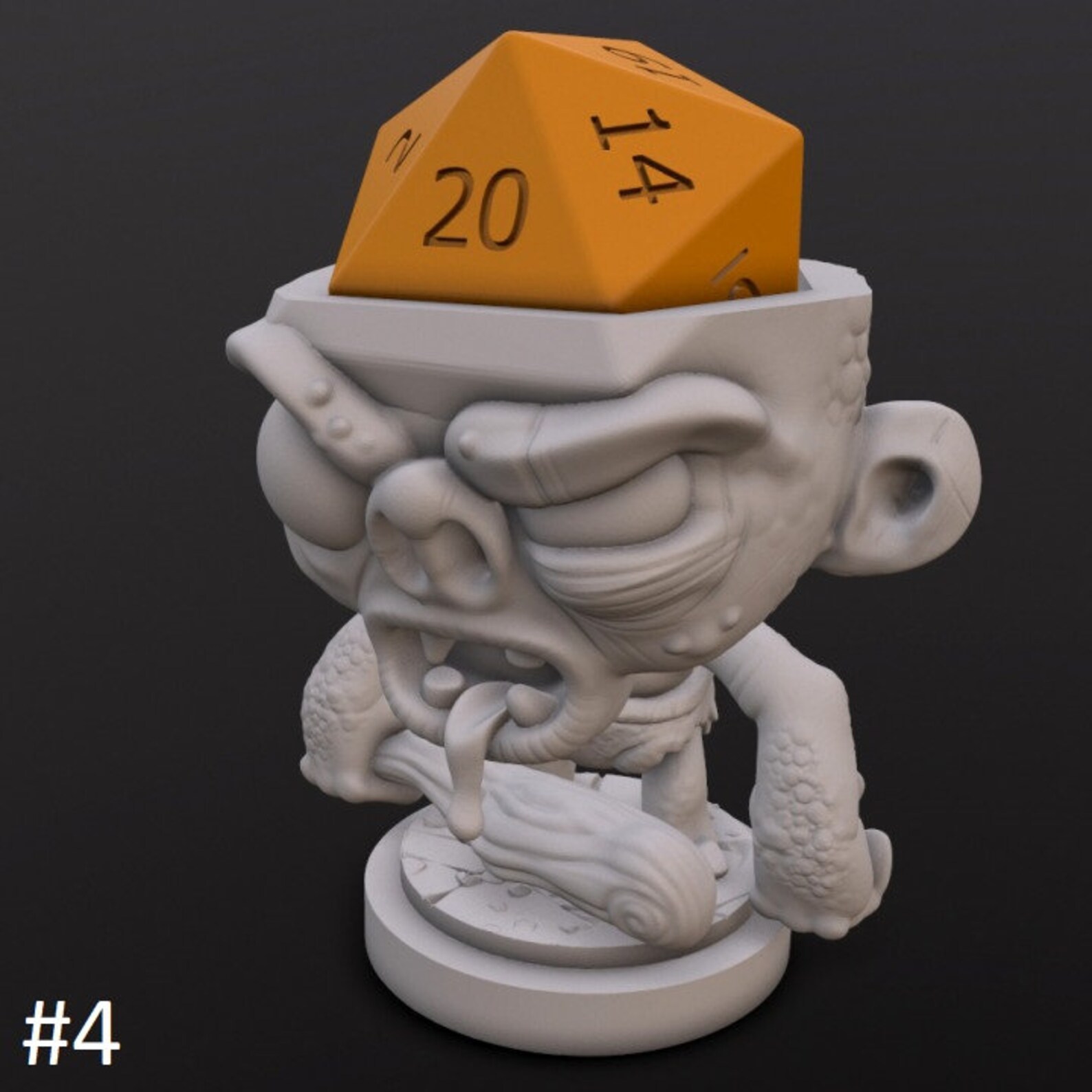Various Monsters Dice Head D20 Dice Holder Dnd Miniature RPG Tabletop