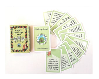 Family walk activity ideas for keeping kids entertained on walk challenges forest School gift for active children. Challenge Activity Cards.