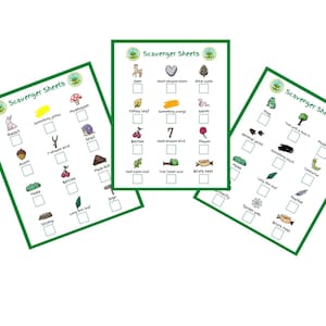 Outdoor-Schnitzeljagd-Paket | Natur Schatzsuche | 20 Blatt | DOWNLOAD